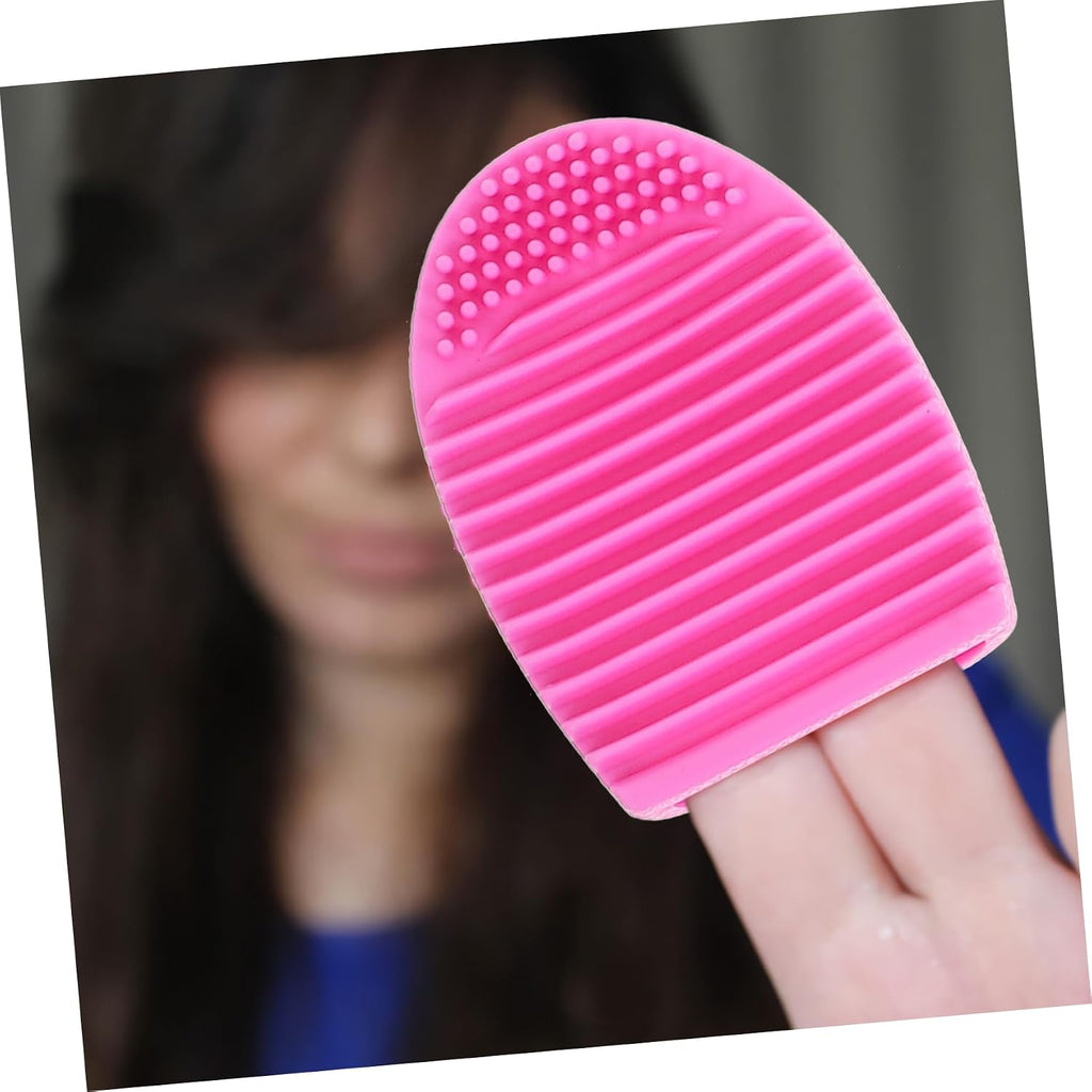 6Pcs Silicone Beauty Brush Flexible Makeup Brush Cleaner Pad for Efficient Beauty Tool Cleaning Mixed Colors Suitable for Home and Salon Use