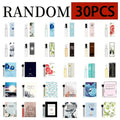 Random 30 PCS Mini Perfume Set, Assorted Travel Size Fragrance Vials with Floral, Fruity, Woody & Musk Scents, Portable Daily Scent Gift Set for Perfume Lovers