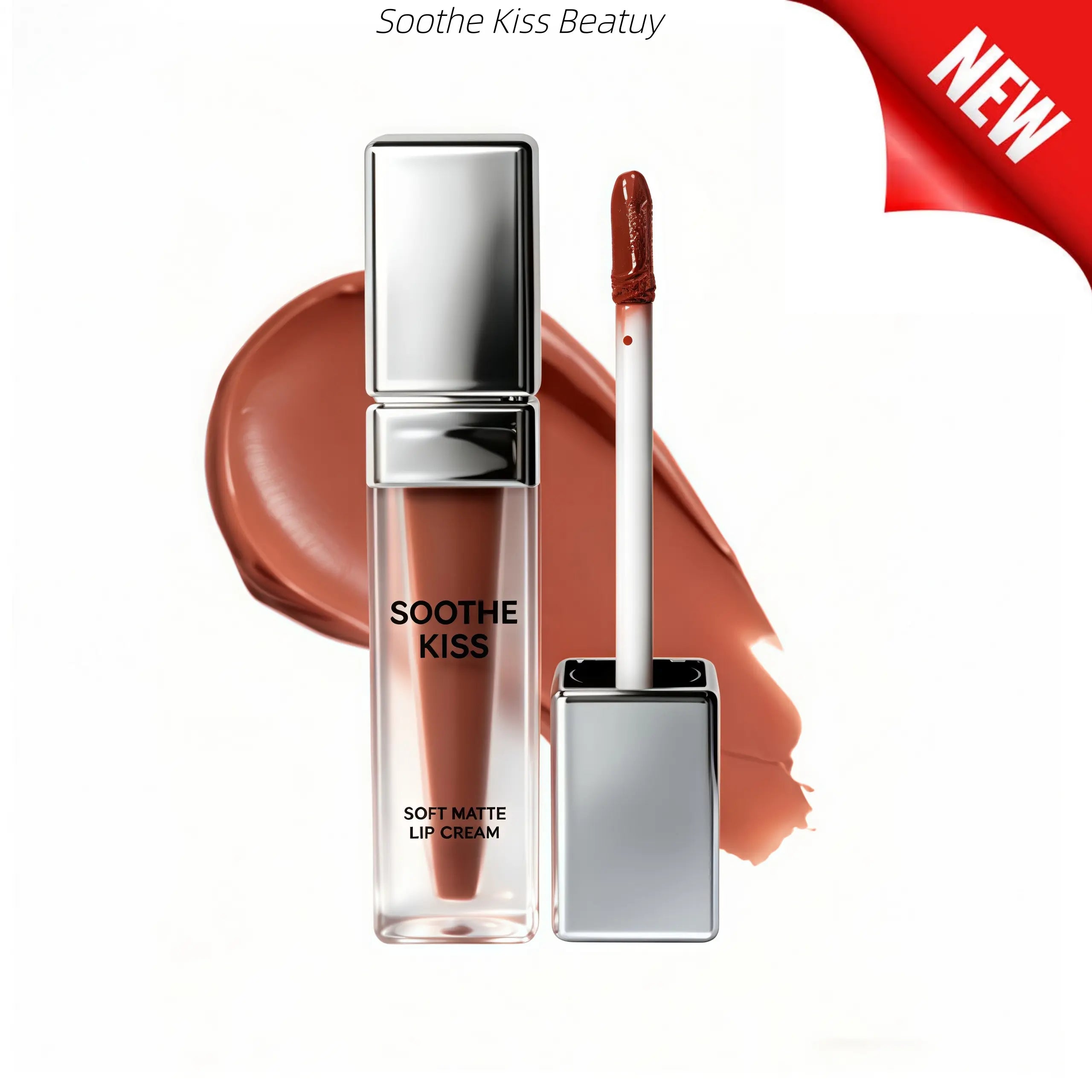 Soothe Kiss Soft Matte Lip Cream, Long-Lasting 2-In-1 Lip & Cheek Blush, Weightless Velvet Liquid Cosmetic for Adults and All Skin Types Summervibes