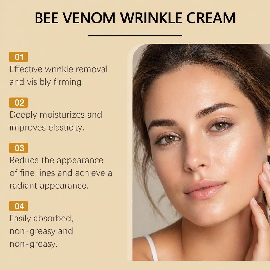Bee Venom Moisturizing Balm 0.71 Oz Hydrating Skin Firming Texture Refining for All Skin Types Gentle Smooth Facial Hydrate Moisture Moisturizer Firm anti Aging Deep Nourishing Skin Repair Daily