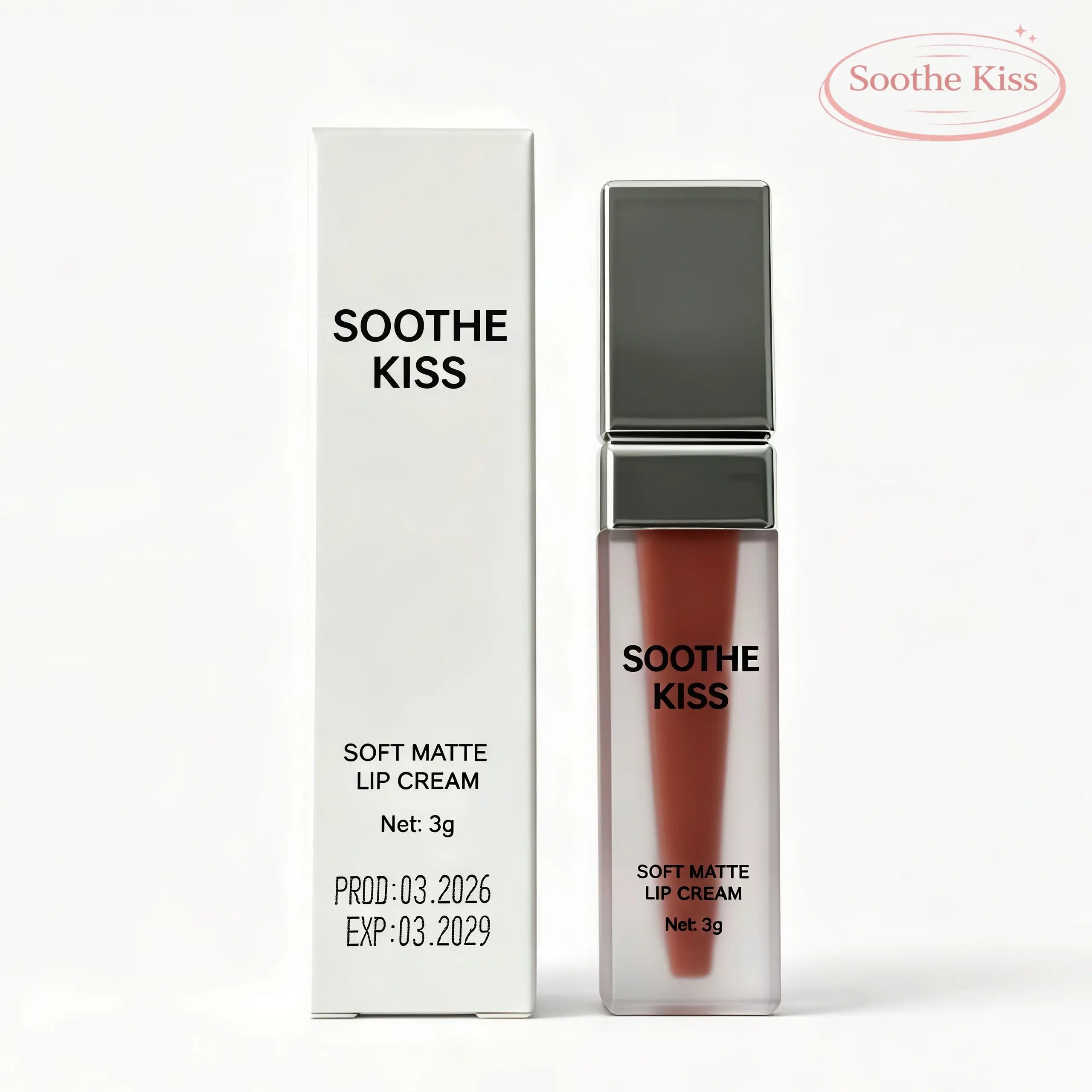 Soothe Kiss Soft Matte Lip Cream, Long-Lasting 2-In-1 Lip & Cheek Blush, Weightless Velvet Liquid Cosmetic for Adults and All Skin Types Summervibes